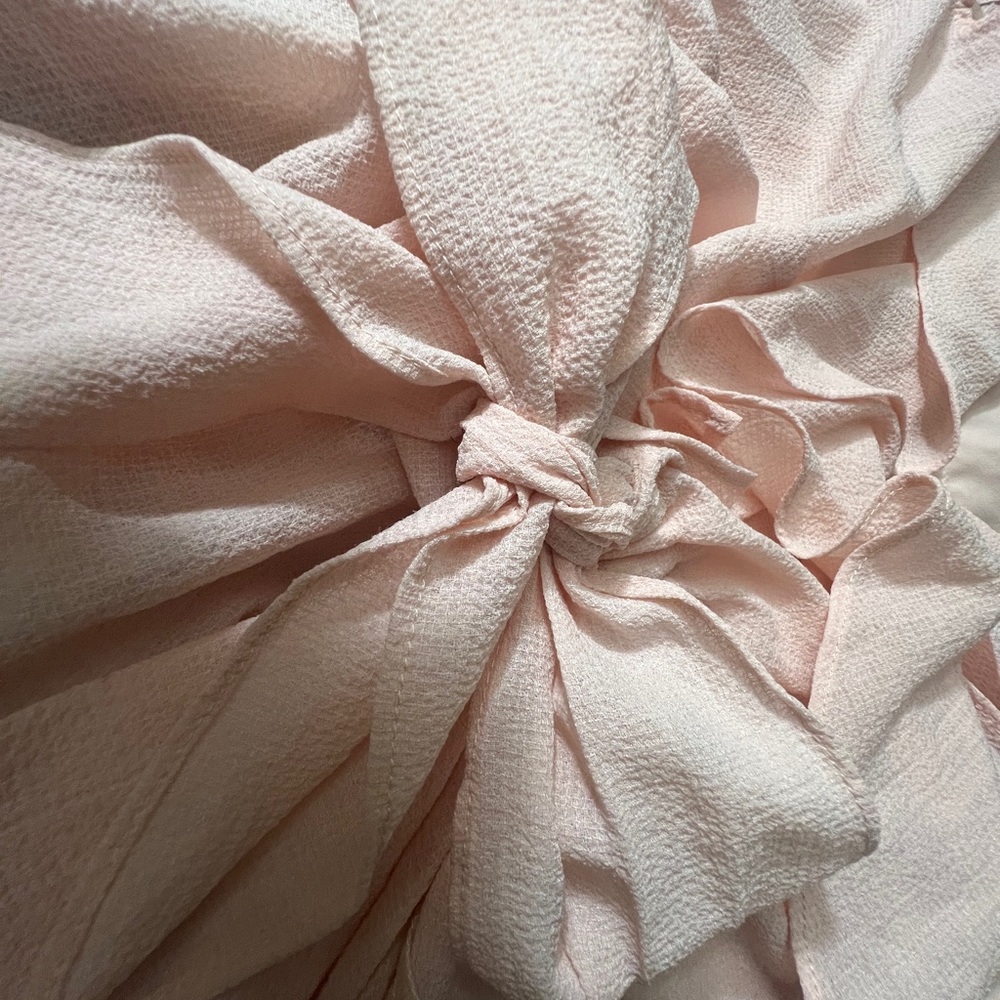 Max Studio London Blush Pink Ruffle Shirt Size L - Picture 8 of 8